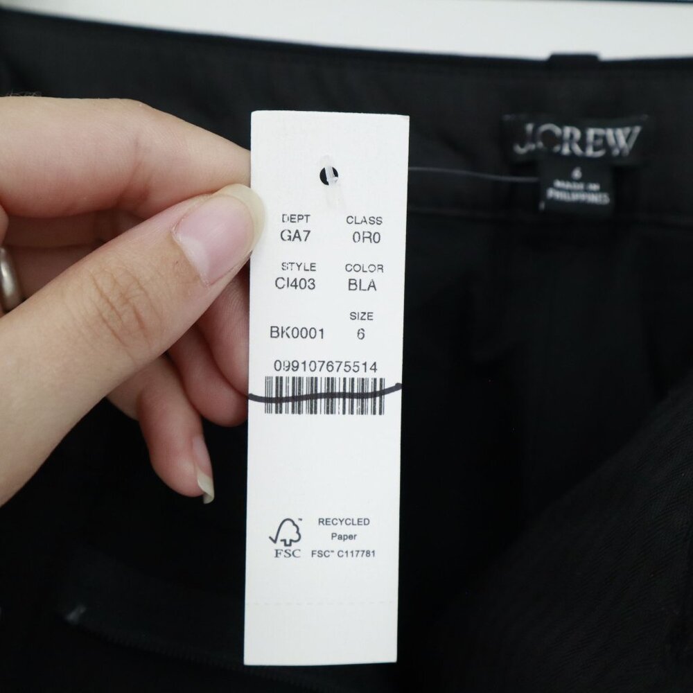 J. Crew Kaya Merino Wool Pant Women 6 Gray Formal Professional Corporate Mod NWT - Picture 9 of 16